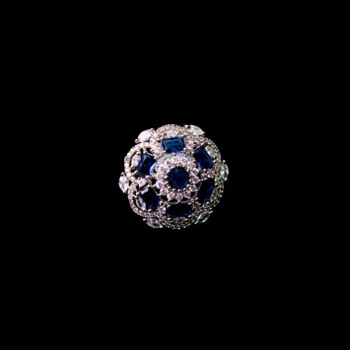 Royal Sapphire Dome Party Ring for Women
